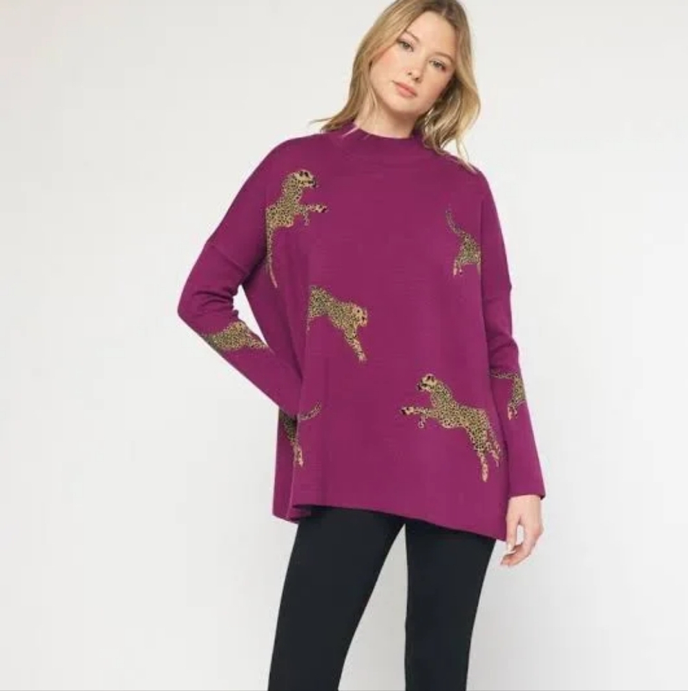Cheetah Sweater NWT 🐆 🐆